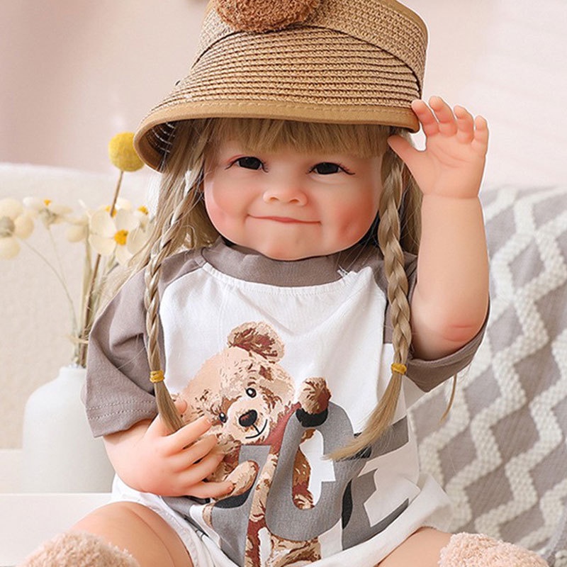 Búp Bê Barbie 55cm Bằng Silicon Mềm Dễ Thương Dùng Làm Quà Tặng Sinh Nhật Cho Bé