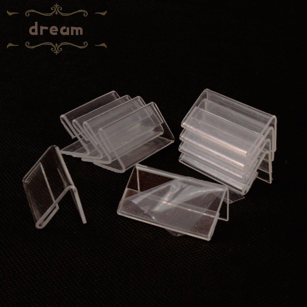 【DREAMLIFE】Price Tag Stand Transparent Accessories Mini Sign Display Holder Card Label