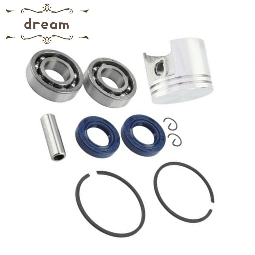 【DREAMLIFE】Piston Rings Chainsaw Replacement Tools Garden Set Crankshaft Bearings
