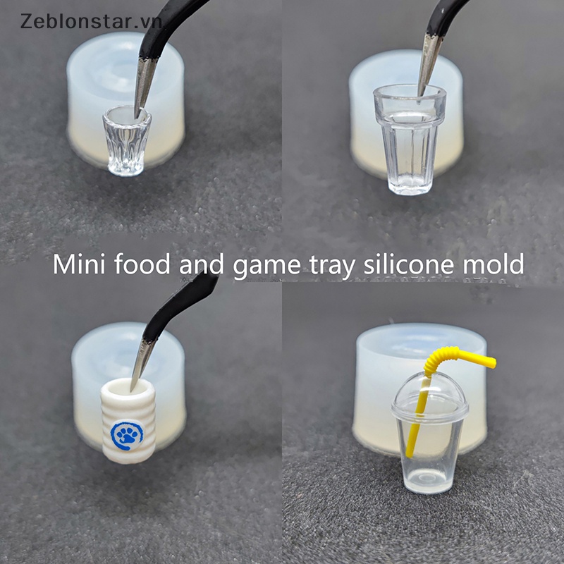 Khuôn Silicone Làm Cốc Nước Mini Trang Trí Nhà Búp Bê