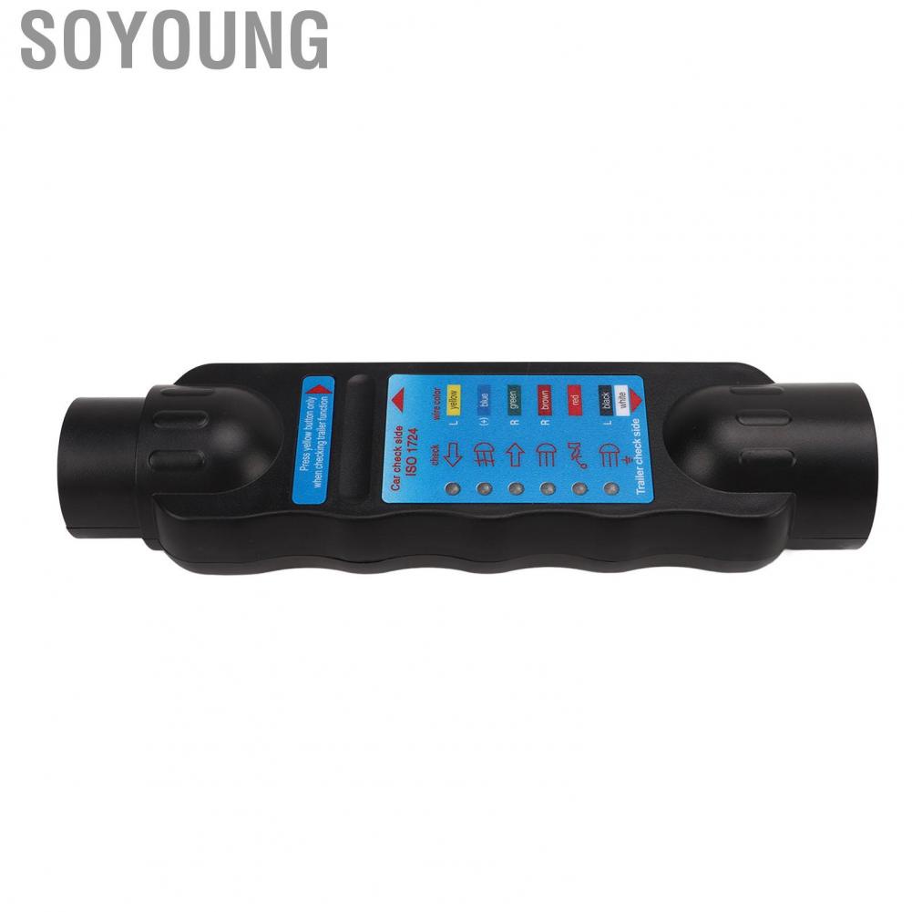 Soyoung Towing Light Diagnostic Tool 7pin Easy Operation 12V Plug and Play Trailer Wiring Circuit Tester  Powered for