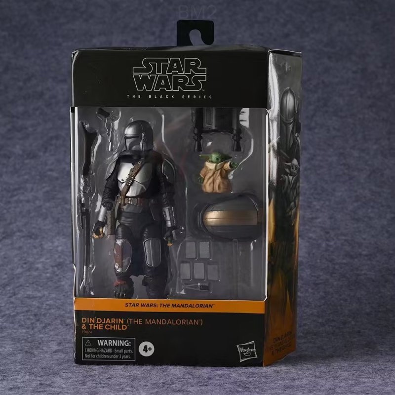Mô Hình Nhân Vật Djarin The Mandalorian and The Child Yoda Trong Phim Star Wars 20CM