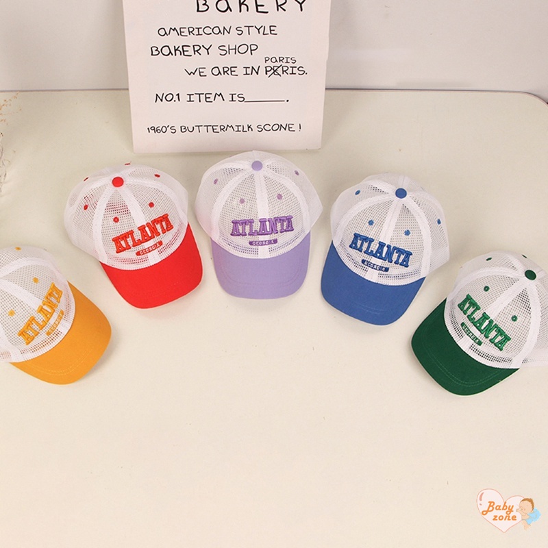 Mũ Lưỡi Trai Phối Lưới Mỏng Chống Nắng Thời Trang Xuân Hè Cá Tính Dành Cho Bé