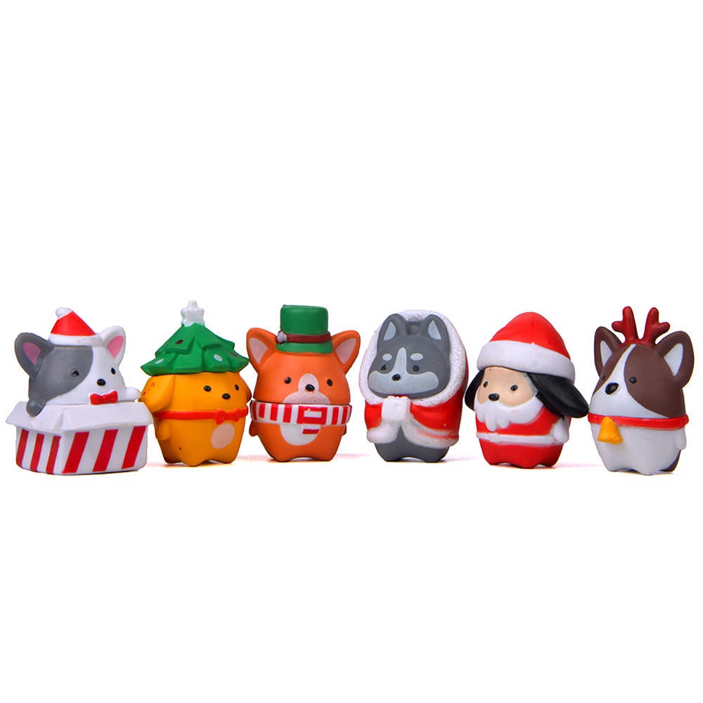 Set 6 Mô Hình Cún Shiba Inu Corgi Dễ Thương