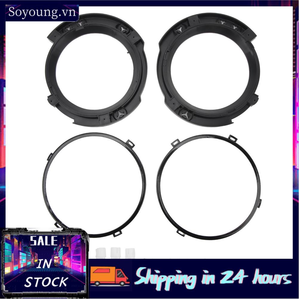 Soyoung Car Headlamp Mounting Bracket Ring Trim Headlight Stable 7 Inch for Wrangler JK 2007 To 2018