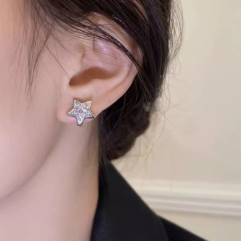 Bông Tai Ngôi Sao Lấp Lánh Thời Trang Dành Cho Nữ