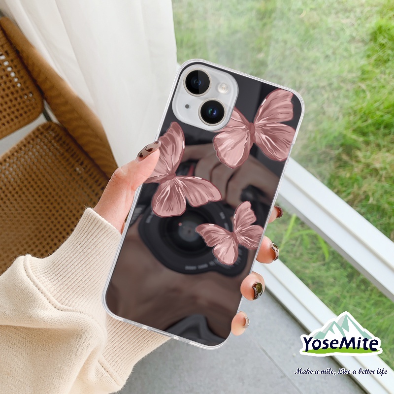 Ốp Điện Thoại Mặt Gương Cho iPhone 14 XR 13 11 12 Pro Max 8 7 6 6S Plus X Xs Max Plus Se 2020 13 12 11
