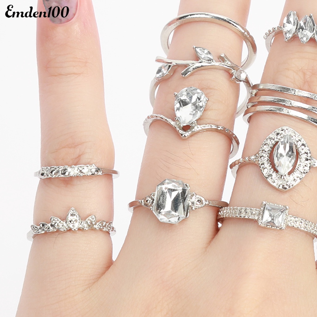 Bộ 15 Nhẫn Nữ Phong Cách Bohemian Xinh Xắn