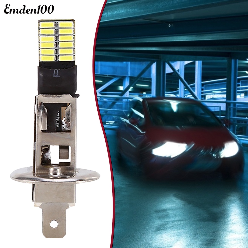 Đèn Pha Chống Sương Mù Ánh Sáng Trắng 6500K 12V HID Xenon 24-SMD H1 Cho Xe Hơi