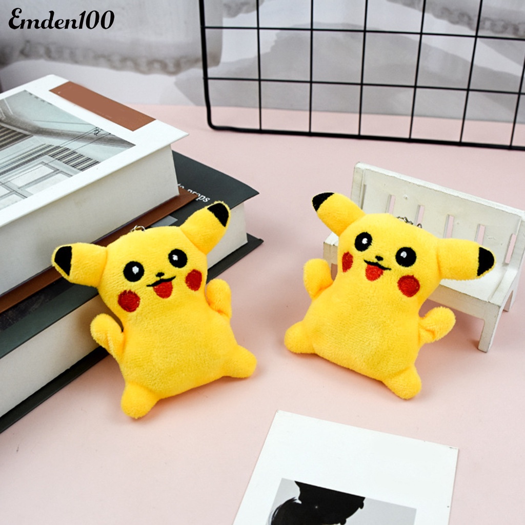 Móc Khóa Hình Pikachu Nhồi Bông Dễ Thương