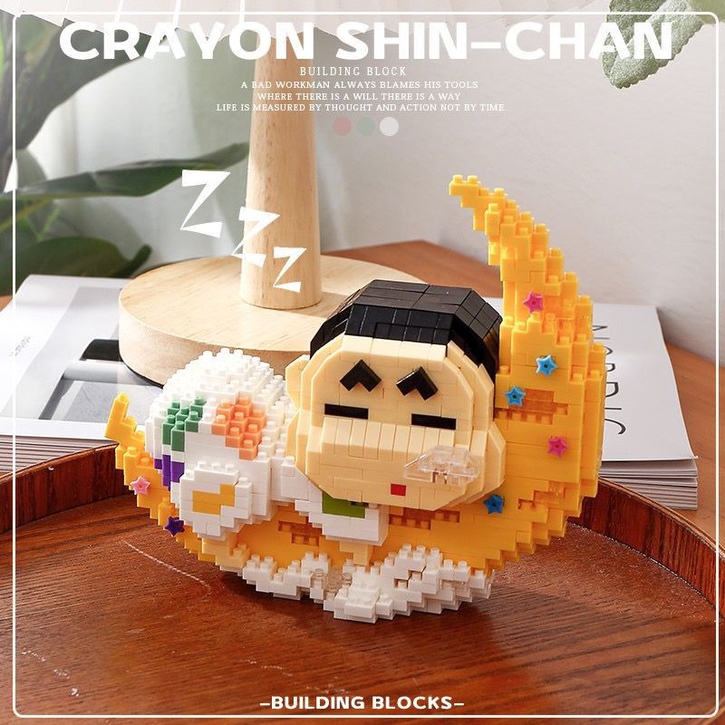 Đồ Chơi Lắp Ráp Hình Chú Chó Cinnamon Đang Ngủ Dễ Thương