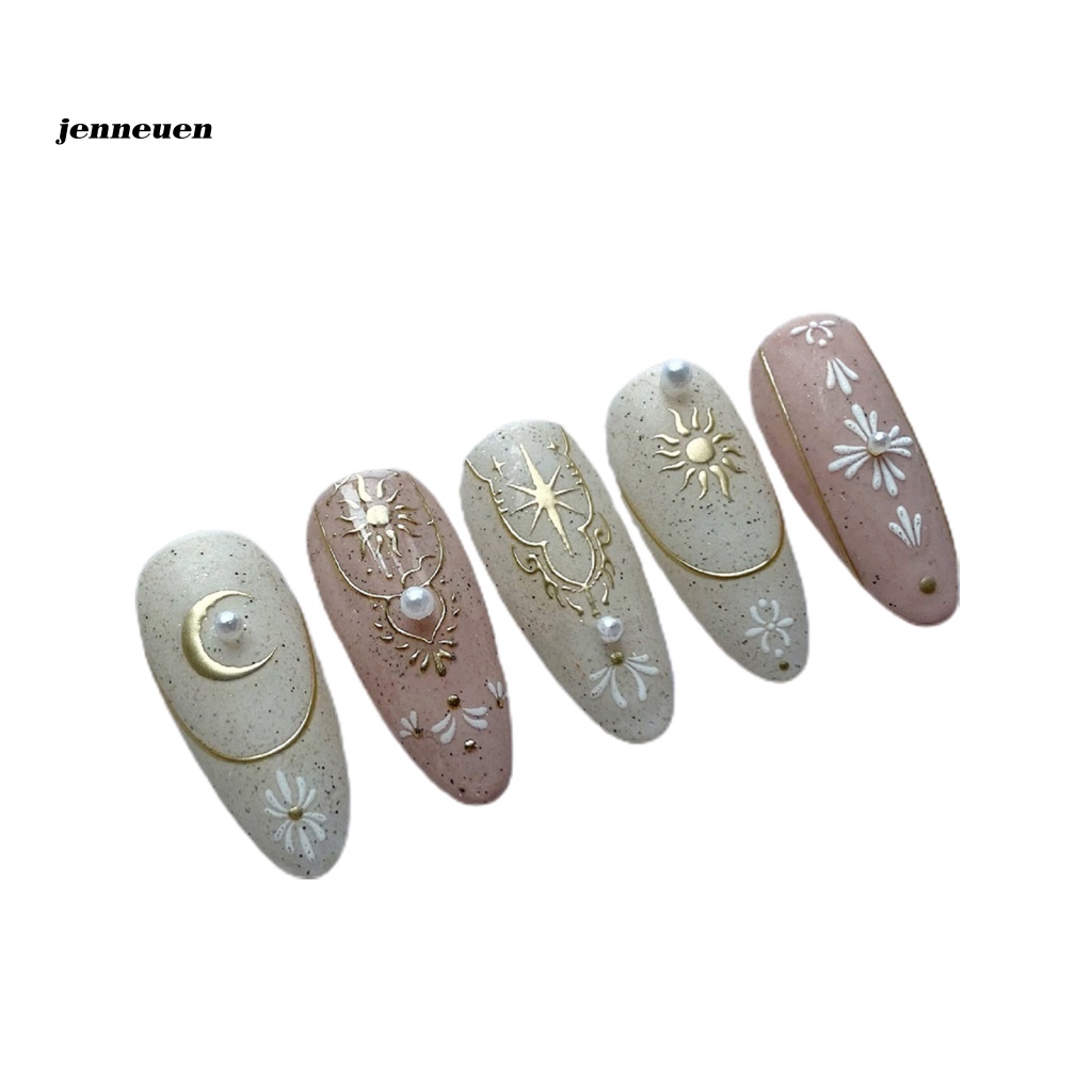 Nhãn Dán Trang Trí Móng Tay Tự Dính Siêu Mỏng Hình Trăng Sao