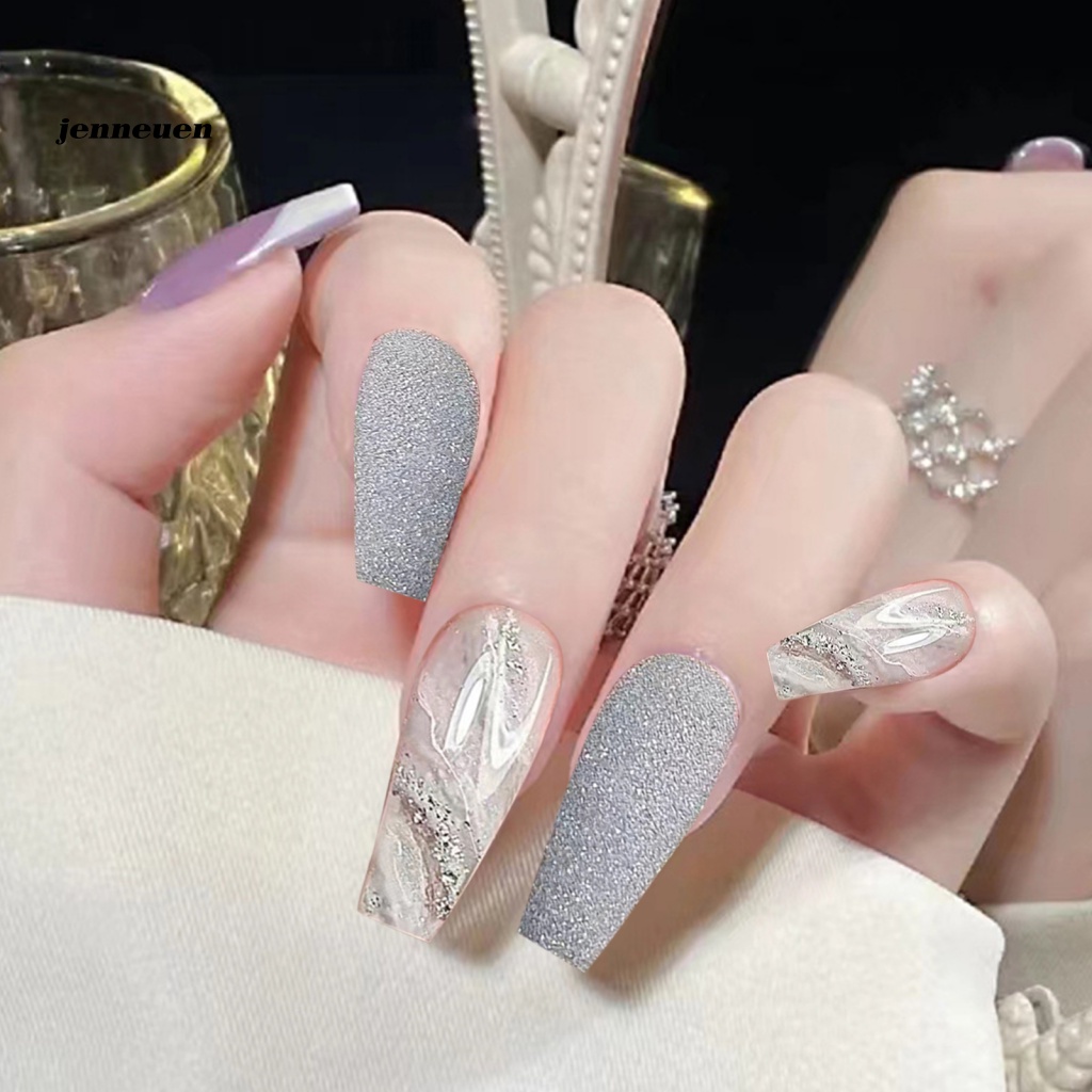 1 Bộ Móng Tay Giả Dài Che Phủ Toàn Diện Không Gây Kích Ứng