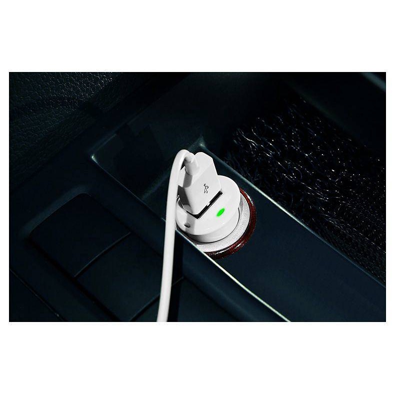 Pinsheng Car Charger Mini Car Charger Dual USB Mobile Phone Cigarette Lighter Conversion Plug Compact Mini Car Charger PTQ8