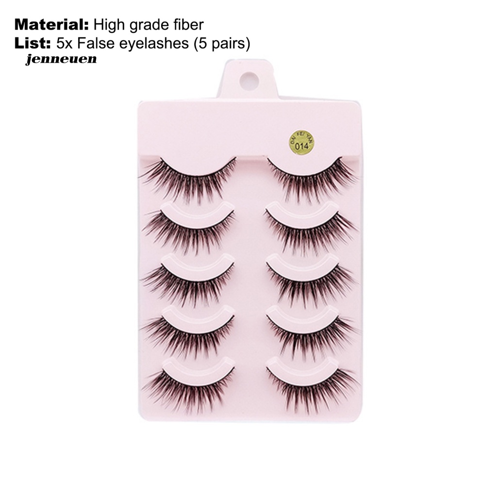 Bộ 5 Cặp Lông Mi Giả 3D Dùng Hàng Ngày Cho Nữ