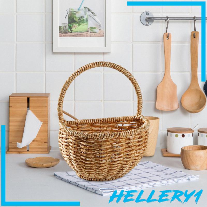 Giỏ Đựng Trái Cây Dạng Treo Có Tay Cầm Tiện Lợi Dành Cho Nhà Bếp / Phòng Tắm