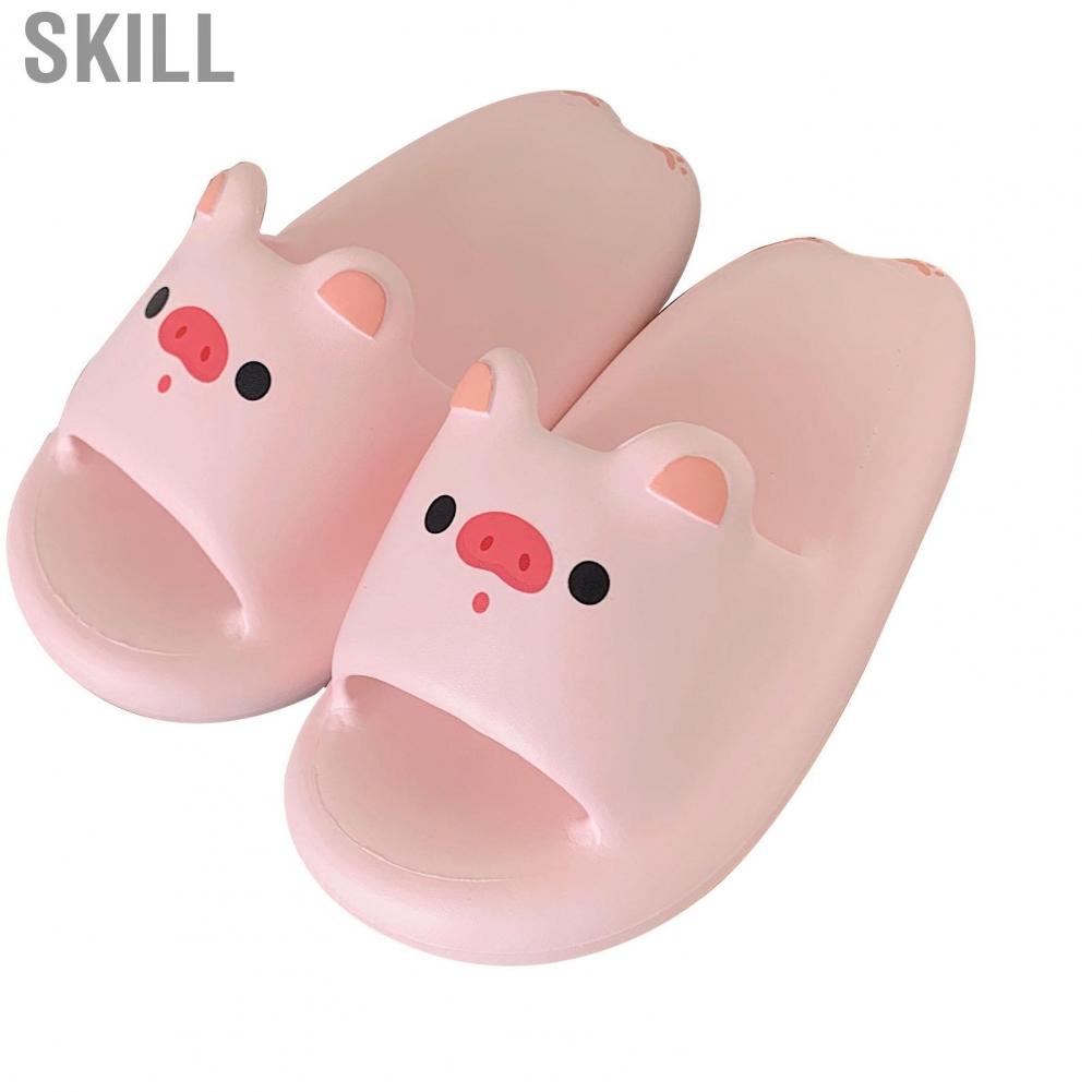 Skill Women Slide Sandals Cute Piggy Design EVA Lightweight Shower for Home Bedroom Hotel