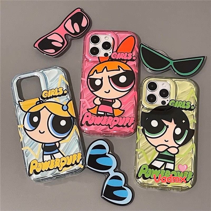 Ốp Điện Thoại Hình Powerpuff Girls Cho Vivo Y72 5G Y52 5G Y16 Y02S Y15S Y15A Y01 Y75S Y53S 5G S1 Pro Y9S V17 Nga Y83 Y81 Y85 V9