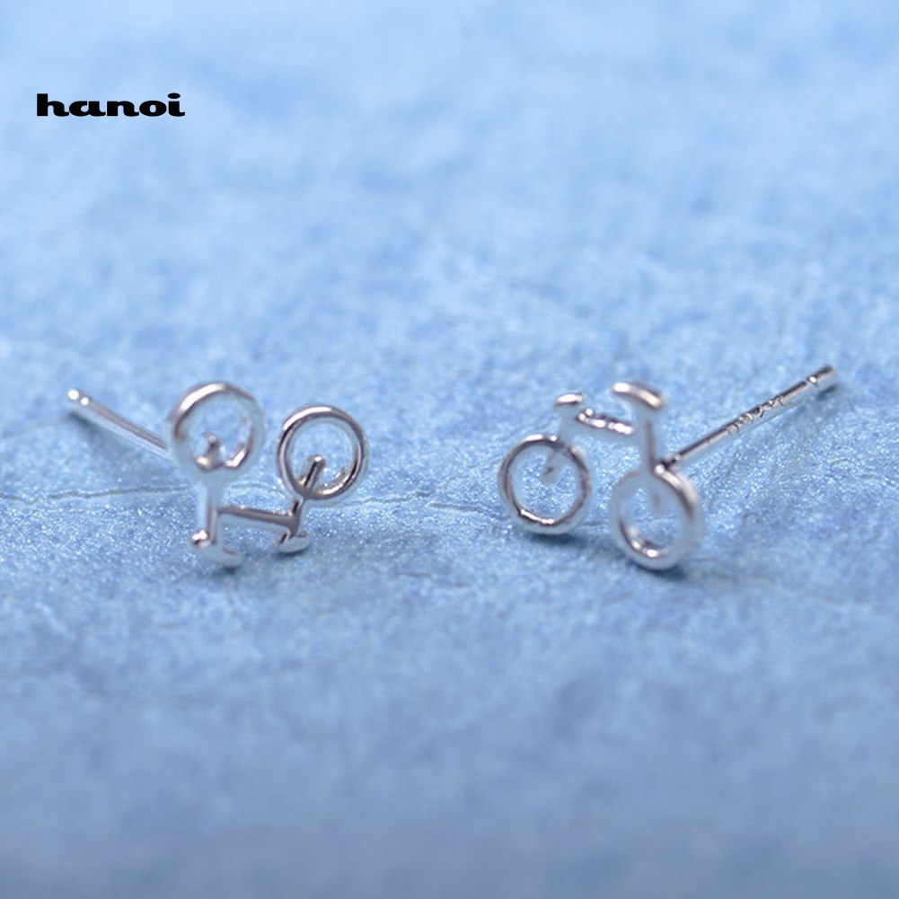 Bông Tai Hình Chiếc Xe Đạp Mini Dễ Thương Cho Nữ