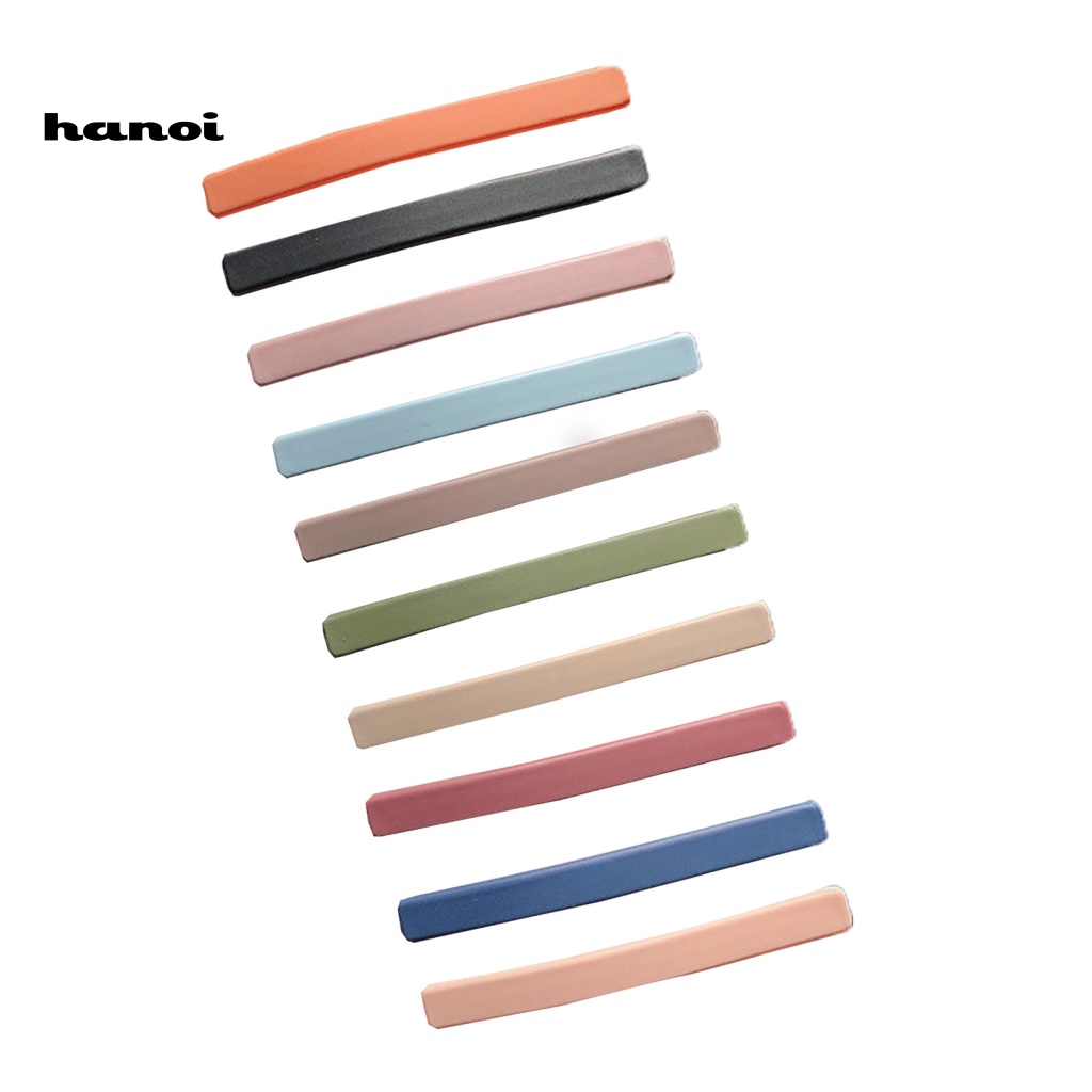 Set 10 Kẹp Tóc Co Giãn Cố Định Tóc Chống Trượt Chống Nứt Dành Cho Nữ