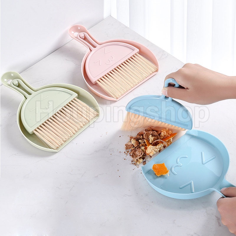 Bộ Chổi Và Đồ Hốt Rác Mini Để Bàn