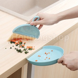 Bộ Chổi Và Đồ Hốt Rác Mini Để Bàn