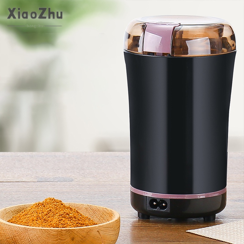 xiaozhubangchu Máy Mài Bột Điện Máy Hộ Gia Đình Cối Xay Khô Nguyên Hạt Cà Phê Di Động Xay Máy Xay