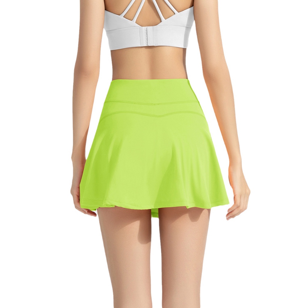 Chân Váy Bóng Chày Lưng Cao Giả Hai Lớp Chất Liệu Khô Thoáng Nhanh Thời Trang Cao Cấp Cho Nữ