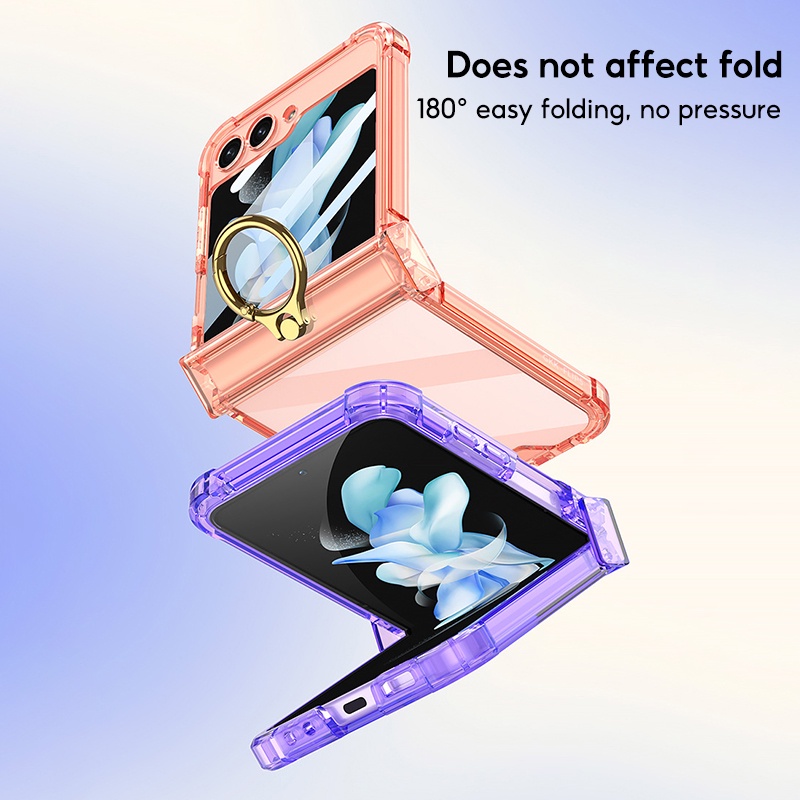 Ốp Lưng Chất Liệu TPU Silicone Trong Suốt Cho Samsung Galaxy Z Flip 5 Samsung Z Flip 5 Coque