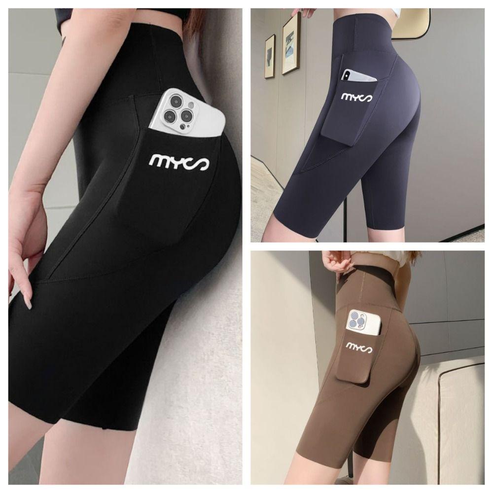 Quillan Quần Legging Lưng Cao Có Túi Ôm Dáng Thoáng Khí Co Giãn Dành Cho Nữ Chạy Bộ