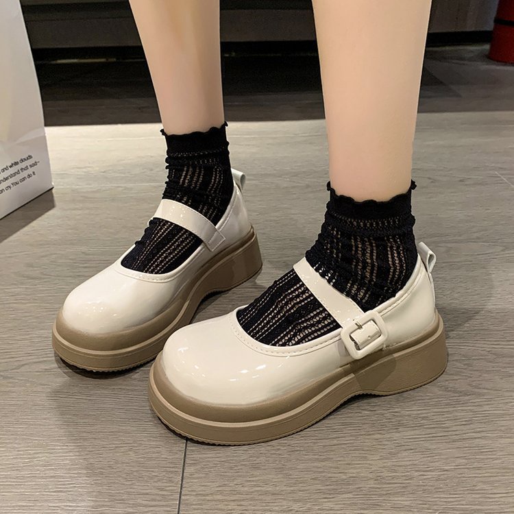 Giày búp bê UNTEEY 023 B92G02A 34Z230821 đế mềm chống trượt phong cách Lolita xinh xắn cho nữ 2023