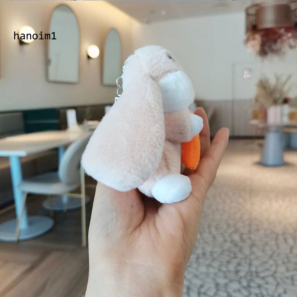 Móc Khóa Hình Thỏ Con Bằng Cotton PP Dễ Thương Cho Bé