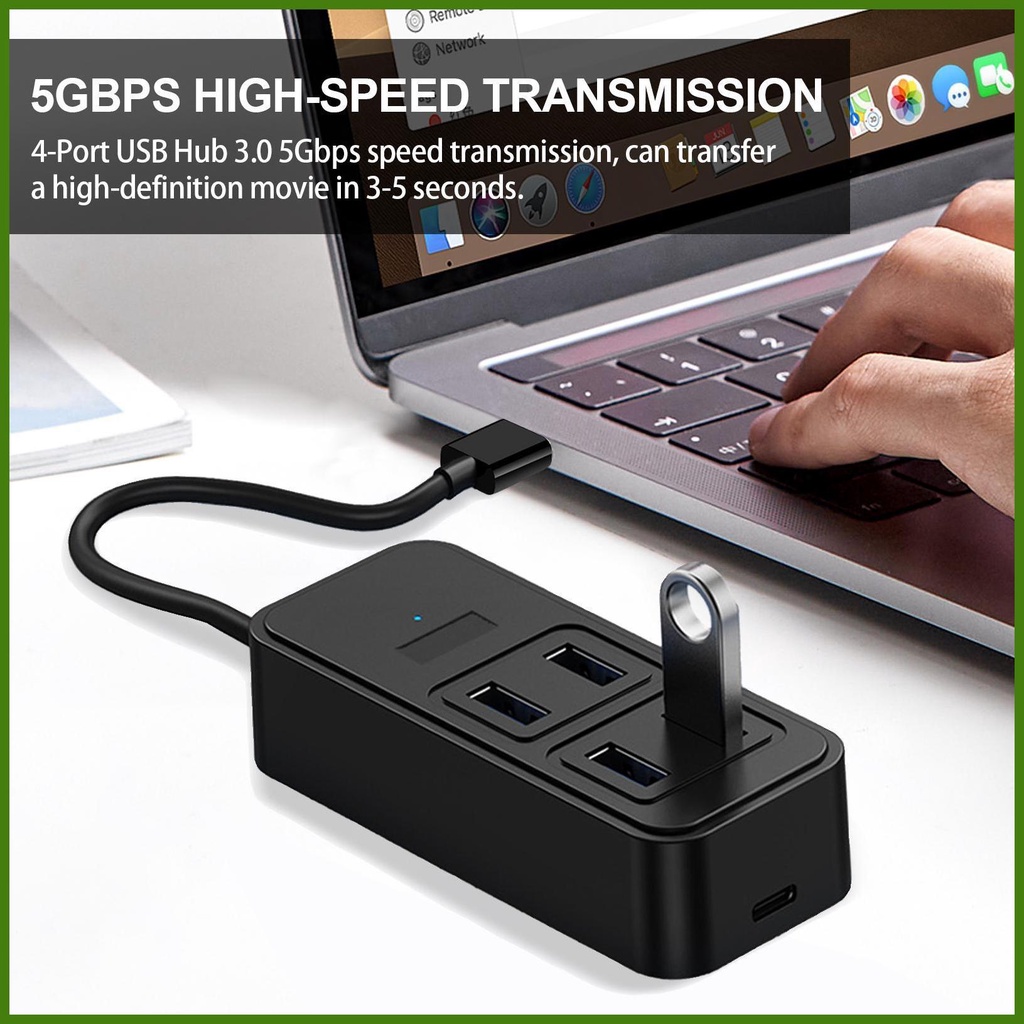 Bộ Chia 5 Cổng USB 3.0 Cho Laptop / Ổ Đĩa Flash / HDD / Máy In rdavn