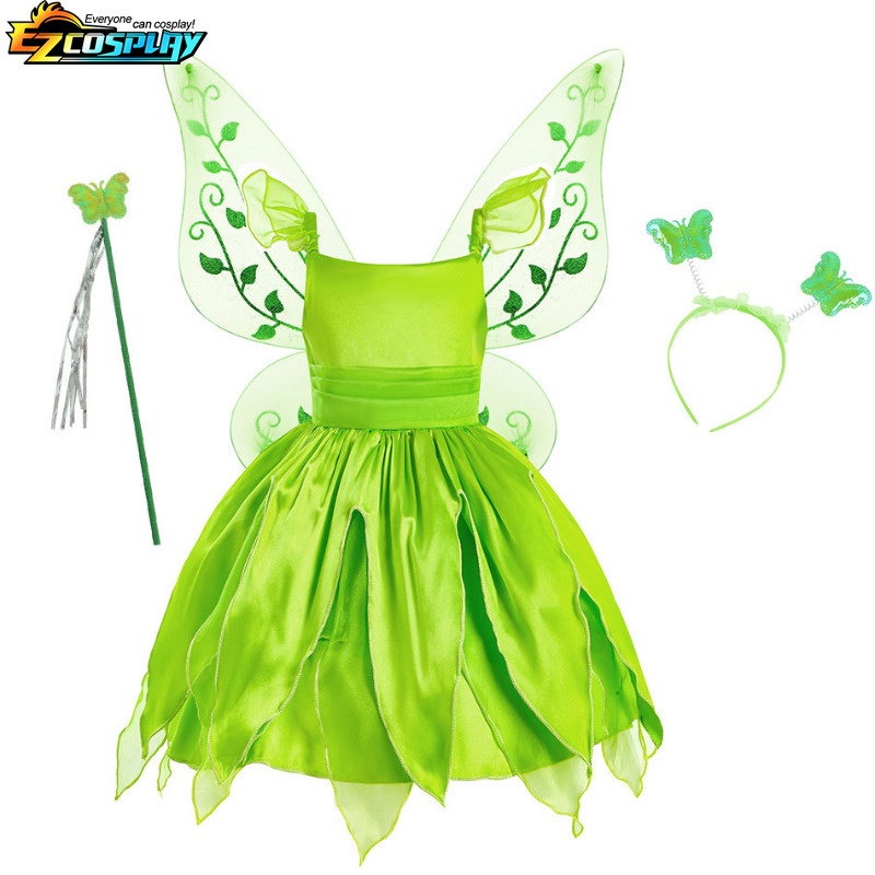 Đầm Hóa Trang Công Chúa Disney Tinkerbell Cho Bé Gái