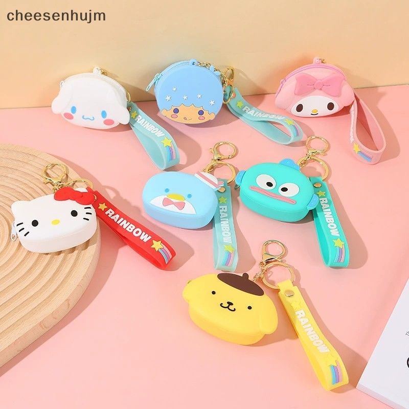 Móc Chìa Khóa / Ví Tiền Xu Nhỏ Hình Sanrio Hello Kitty Kuromi Dễ Thương Dùng Làm Quà Tặng Lễ Hội Cho Bạn Gái