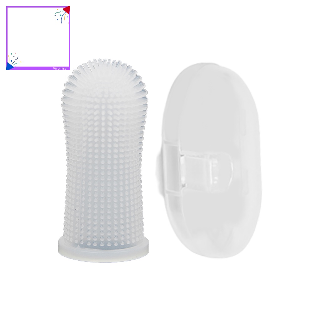 Bàn Chải Đánh Răng Silicone Kết Cấu Không Gây Dị Ứng Cho Thú Cưng