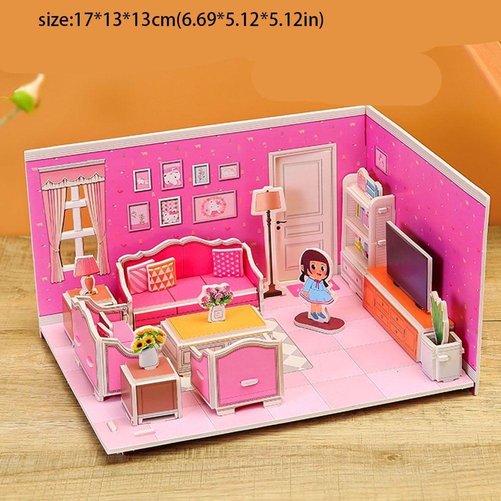 Daron1 Bộ Đồ Chơi Xếp Hình 3d Bằng Giấy diy Giáo Dục Cho Bé