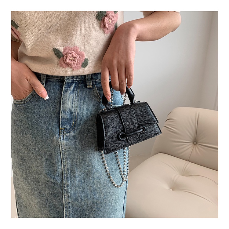 Jivival Túi Đeo Chéo Da PU Mini Phiên Bản Hàn Quốc Baiah Ins Đám Đông Kelly High end Thời Trang Mạng Red Cha Mẹ Và Bé