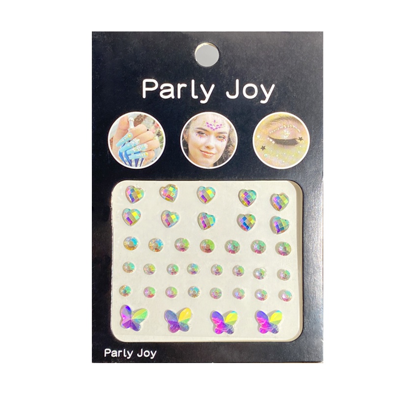 Miếng Dán Trang Trí Móng Tay / Trán Hình Bướm Đính Đá Xinh Xắn