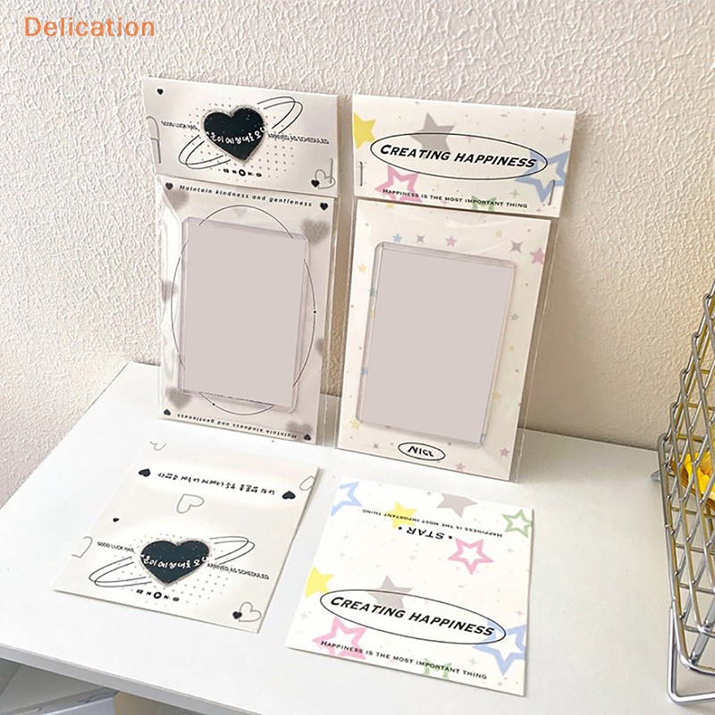 10 Túi thẻ giấy đựng thẻ ảnh ELEBUY 3 inch phong cách kawaii cho văn phòng