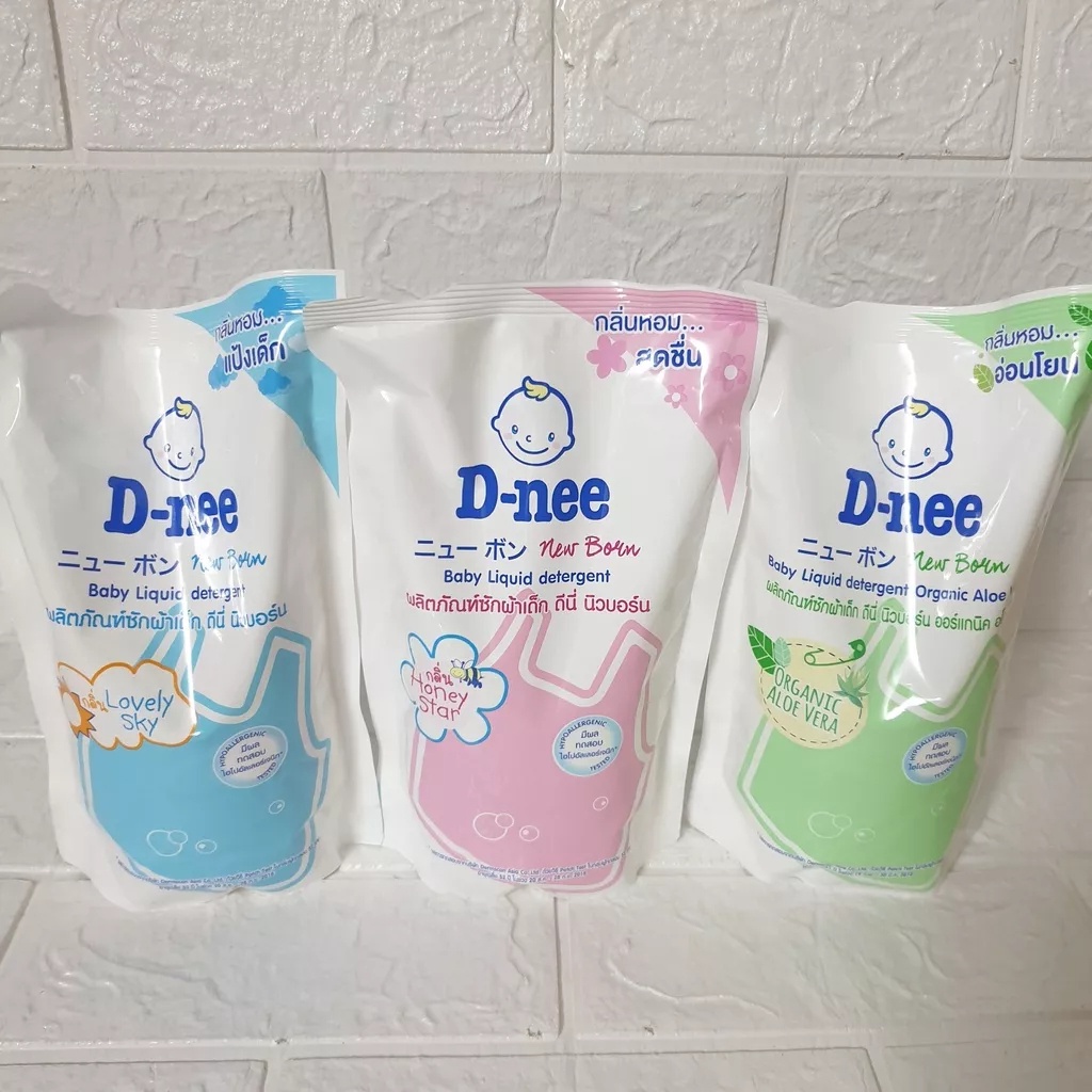 Nước giặt quần áo em bé Dnee 3000ml- Nước Giặt Xả Cho Trẻ Em an toàn 1400ml, Chính hãng Công ty Đại Thịnh