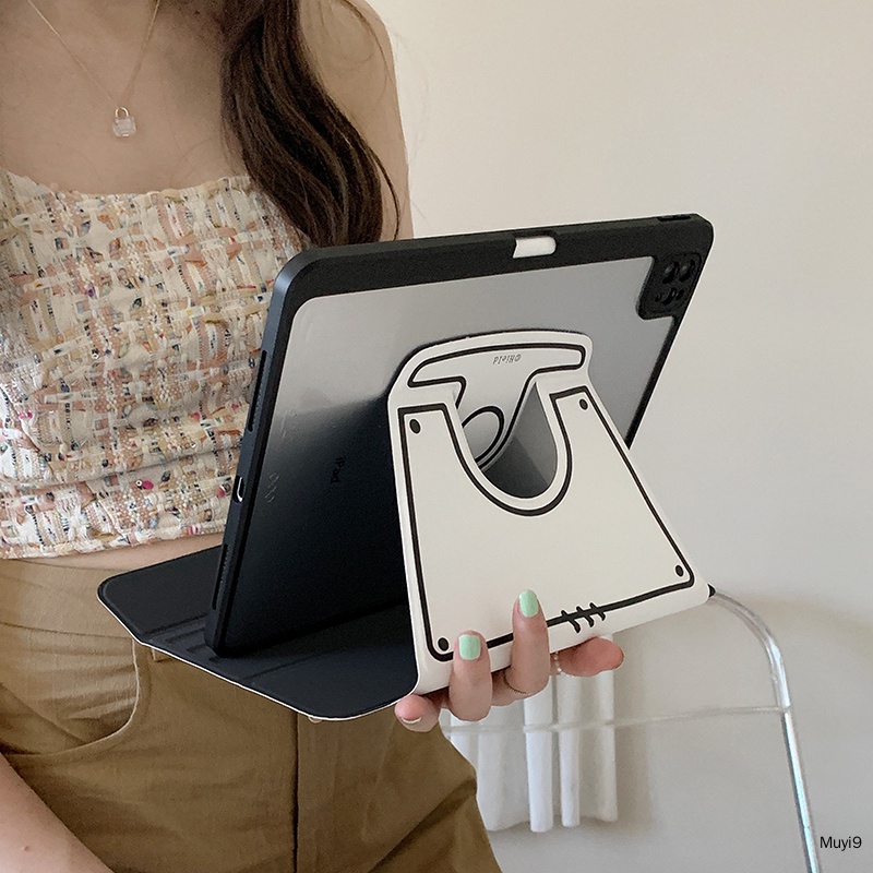 Ốp Máy Tính Bảng Thiết Kế Đơn Giản Sáng Tạo Cho Apple IPad 36000°Ốp Máy Tính Bảng Có Giá Đỡ Chống Rơi Vỡ Cho IPad10.2 Ipad10th Mini6 Ipad9.7 Air5 Pro11 / ipad12.9 Ipad Gen9