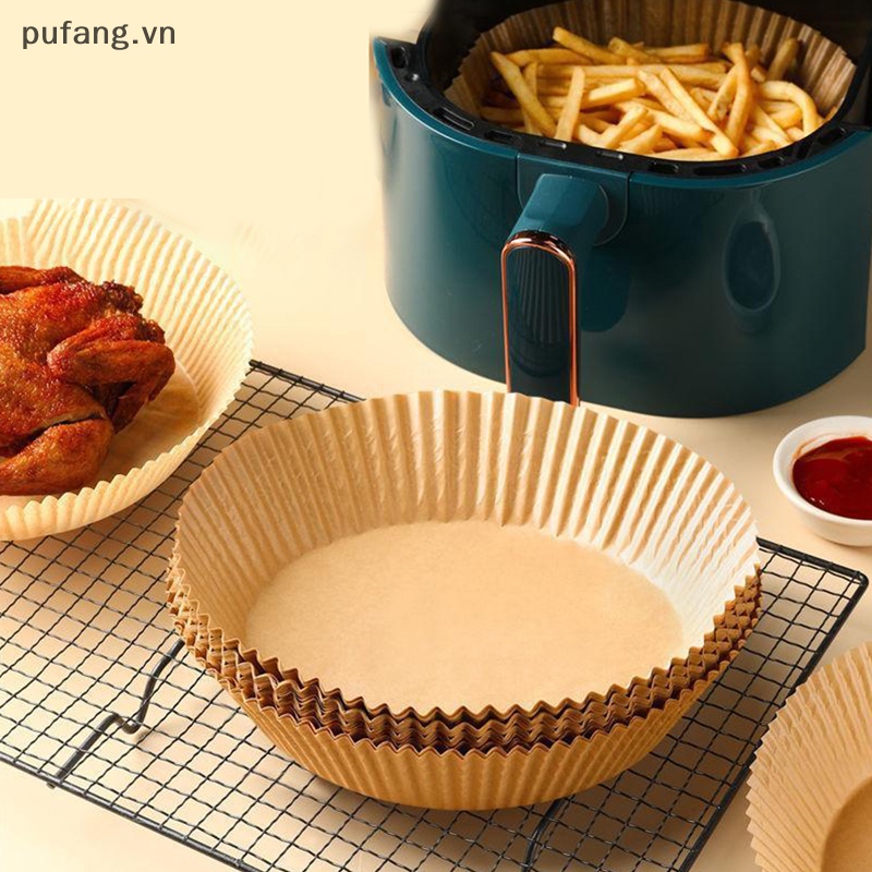 Pufang 50pcs air fryer giấy lót dùng một lần giỏ non-stick oil-proof baking paper vn