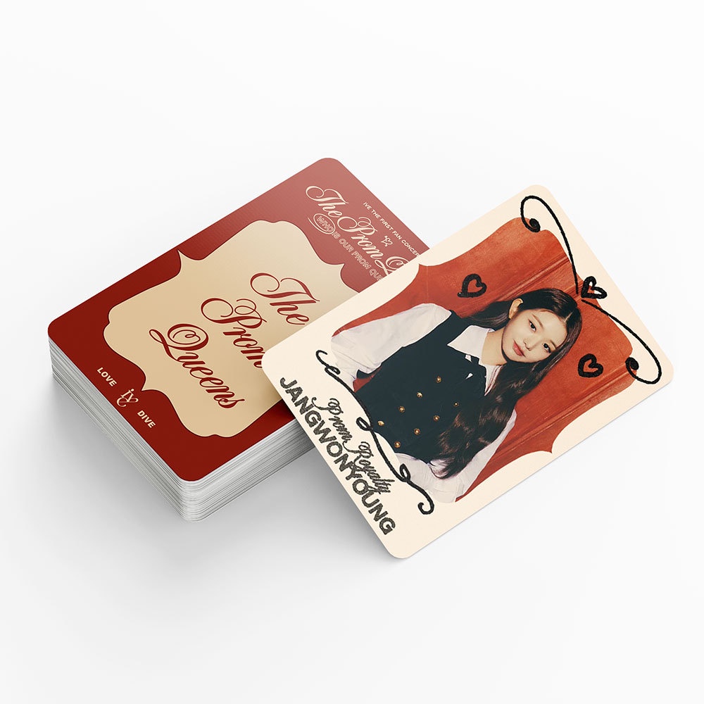 55pcs/box IVE 2023 Fan Concert Photocards YUJIN REI LIZ LEESEO WONYOUNG GAEUL Lomo Cards THE PROM QUEENS Kpop Postcards New Arrivals