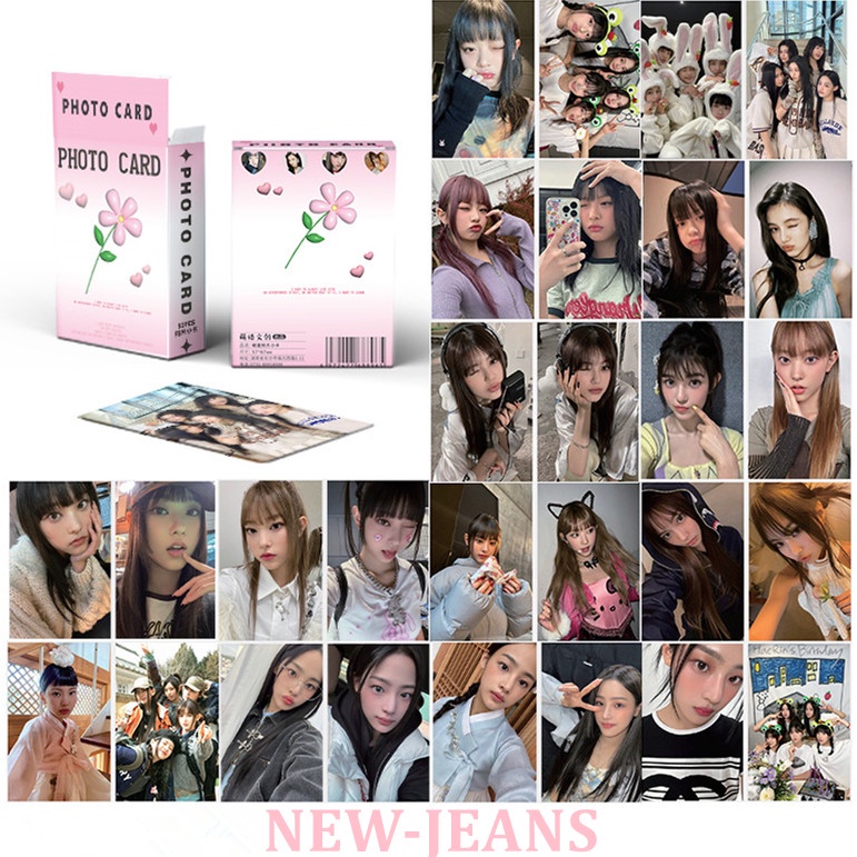 50pcs/box LE SSERAFIM Photocards Album Lomo Cards Lesserafim NJS Kpop Postcards New Arrivals