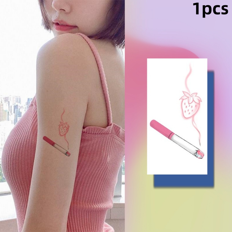 Hình Xăm Dán Tạm Thời Họa Tiết Pháo Hoa Và Cô Gái Gợi Cảm Chống Thấm Nước Trong Vòng 7 Ngày