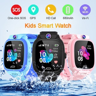 Đồng hồ thông minh có định vị gps / gọi điện thoại / gọi điện thoại / gọi điện cho trẻ em màu hồng / xanh dương / đen