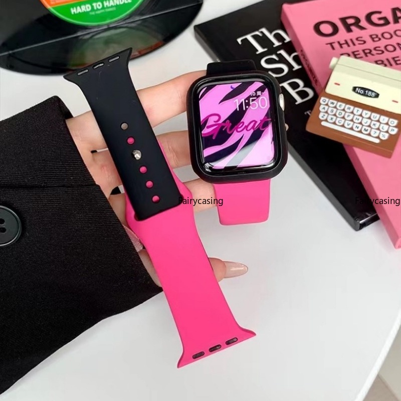 Dây Đeo Đồng Hồ Bằng Silicone Cho Apple Watch 44mm 45mm 49mm Ultra 41mm 40mm 38mm 42mm 44mm 8 7 SE 6 5 4 3