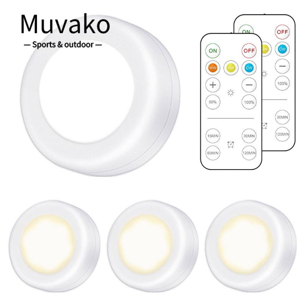 Muvako Đèn LED 3 Màu Có Remote Điều Khiển