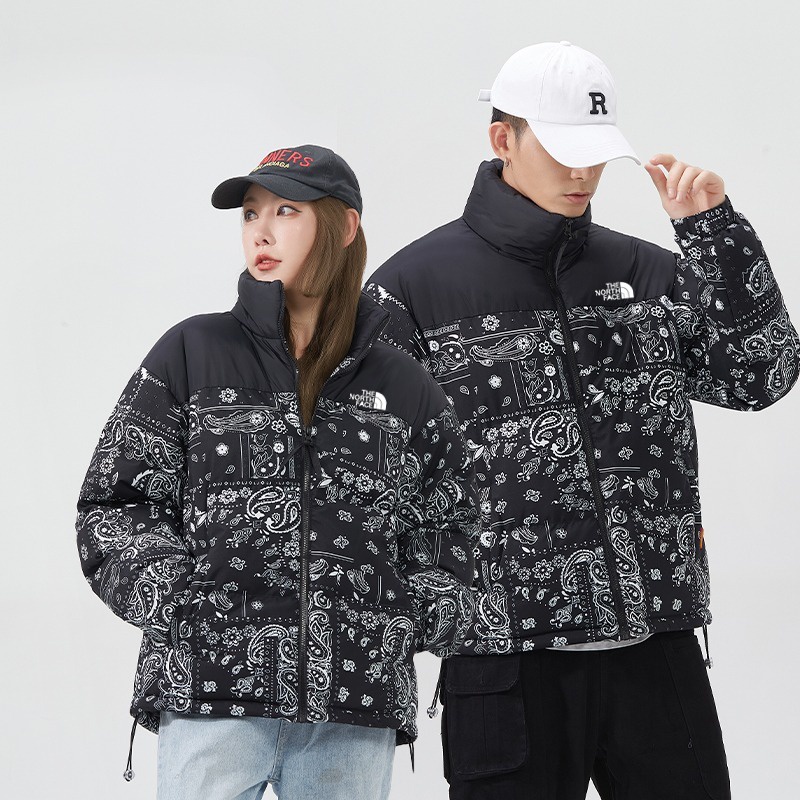 Áo Khoác 100% Cotton Dày Mềm Mại In Họa Tiết Hoa Trừu Tượng Phong Cách Retro Unisex